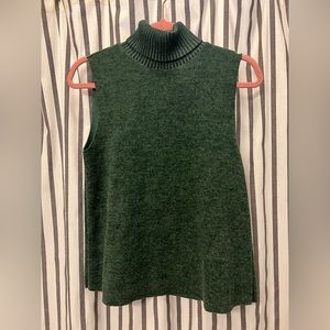sleeveless turtleneck Zara top, NWT